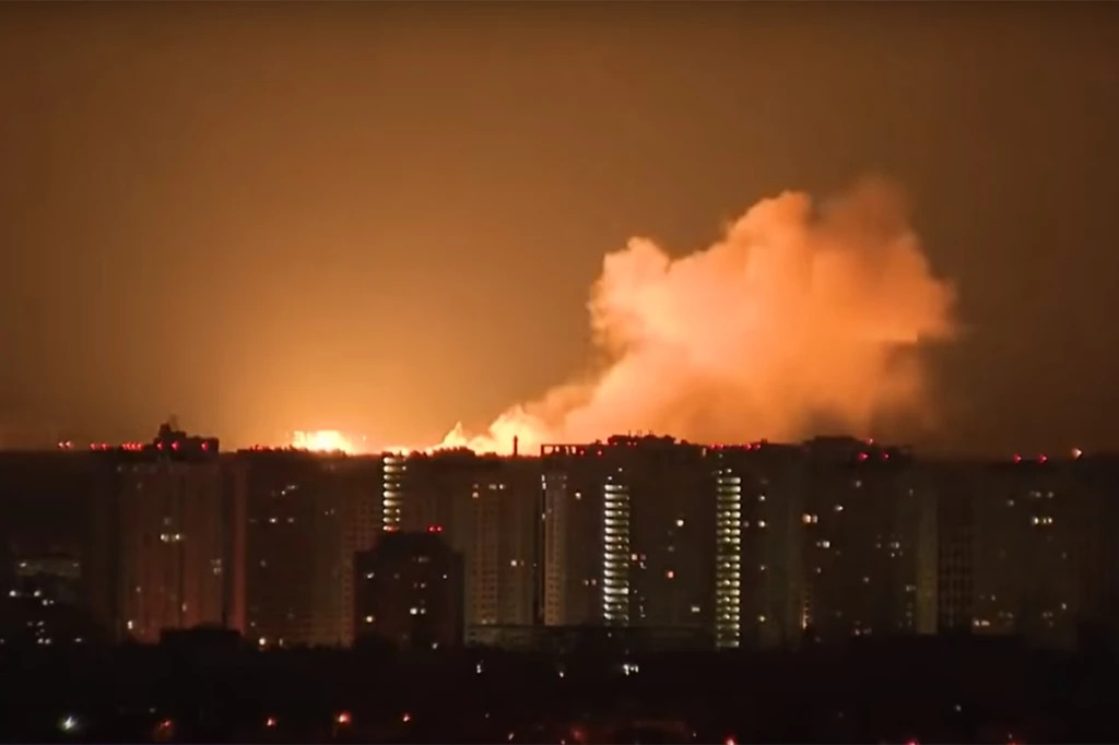 Kyiv Under Siege: Unprecedented Drone Attacks Trigger Fires Across Ukrainian Capital